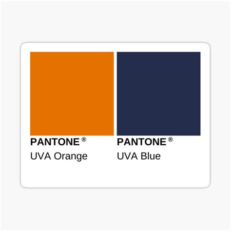 Virginia Pantone Color Swatch Sticker For Sale By Dbateman1355