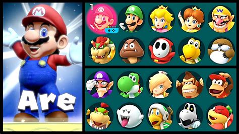 Super Mario Party All Characters Super Star Animations Youtube