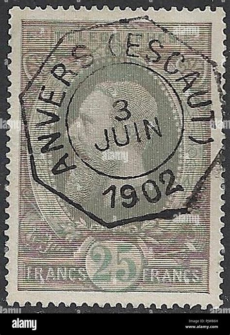 Belgium 1902 Telegraph Stamp Stock Photo Alamy