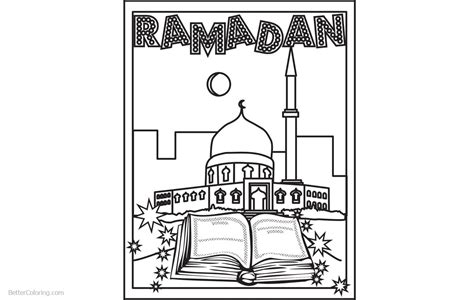 Muslim Ramadan Coloring Pages Free Printable Coloring Pages