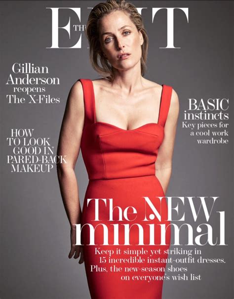 Gillian Anderson The Edit Magazine January 2016 Cover And Photos