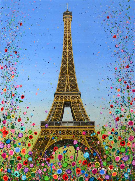 Original Art Work The Eiffel Tower Paris 80x60cm