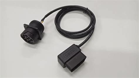 J1939 9 Pin To Obd2 Adapter Cable Sae J1939 Type 1 Black Deutsch