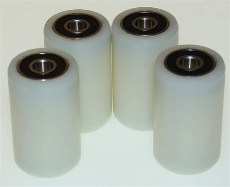 4 Pieces Nylon Rollers 30 Mm Diameter 50 Mm Wide 8 Mm Bearing Precisely