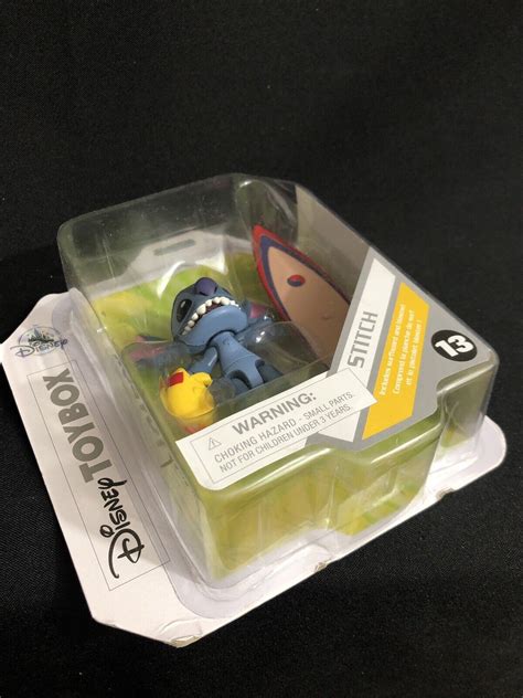 Disney Toybox Stitch Action Figure Set Includes Surfboard And Blaster