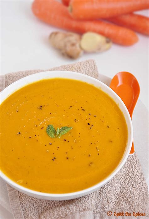 Spiced Carrot Ginger Soup Spill The Spices