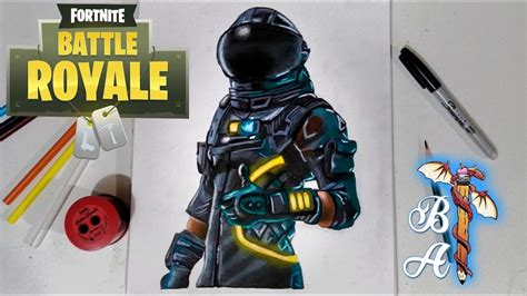 Dibujo Fortnite Viajero Oscuro Colaboración Youtube