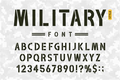 660 Military Stencil Font Stock Illustrations Royalty Free Vector