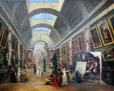Hubert Robert Projet Daménagement De La Grande Galerie Du Louvre
