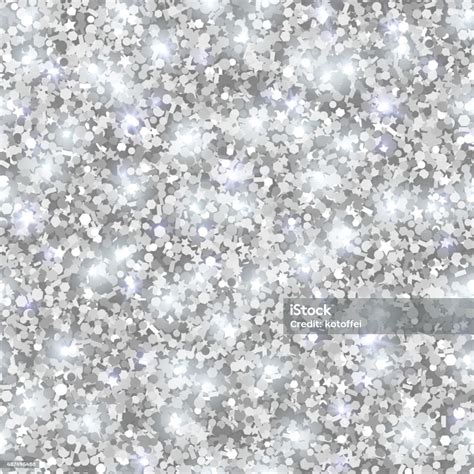 Silver Glitter Texture Seamless Sequins Pattern Stock Vector Art And More