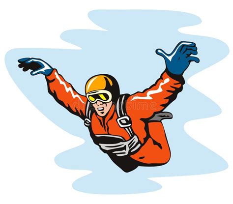 Skydiving Stock Vector Illustration Of Skydiving Vector 4747725