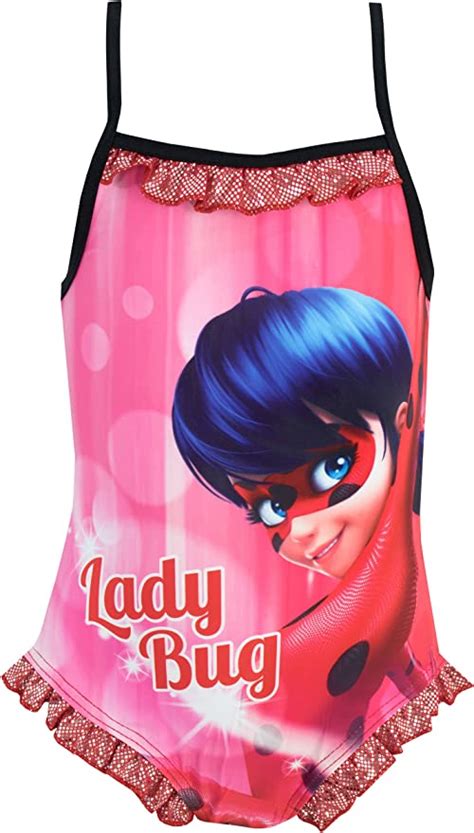 Miraculous Ladybug Girls Lady Bug Swimsuit Red Size 5 Au Fashion