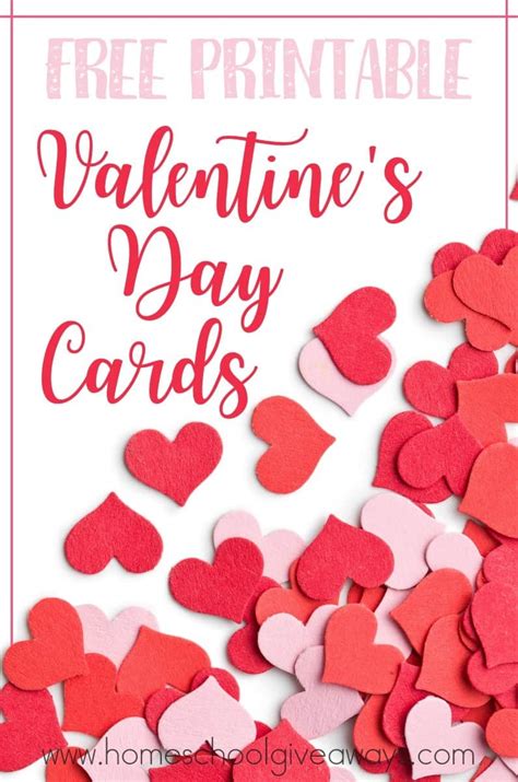 Free Printable Valentines Day Cards Homeschool Giveaways
