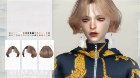 Wings To0729 Fluffy Male Hair By Wingssims At Tsr Lana Cc Finds