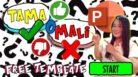 Tama O Mali True Or False Powerpoint Game Free Template Youtube