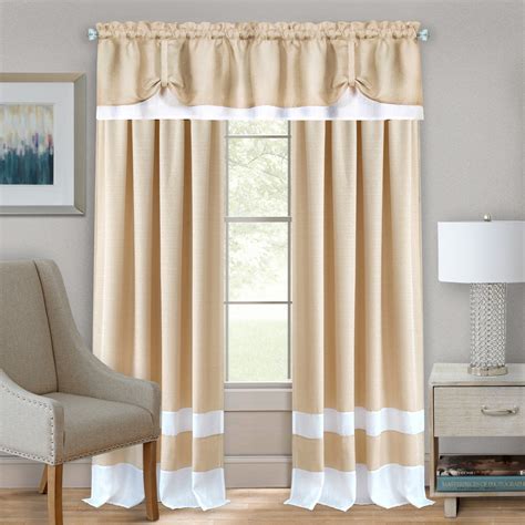 Can't find any curtains you love? Darcy 1671 Window Curtains - Window Treatment Set, Tan ...