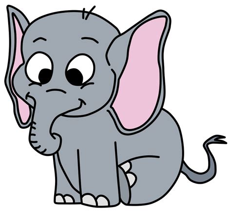 Material Vectorial De Dibujos Animados Png Elefante Dibujos Animados