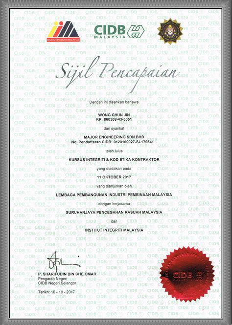 Lesen kementerian kewangan (mof) adalah sijil pendaftaran dengan kementerian kewangan malaysia. Major Engineering Sdn. Bhd. | Malaysia