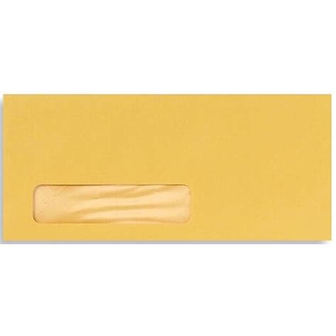 Lux 10 Window Envelopes 4 18 X 9 12 50box Goldenrod 27418 50