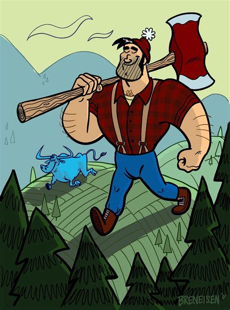 How To Draw Paul Bunyan Step By Step At Drawing Tutorials