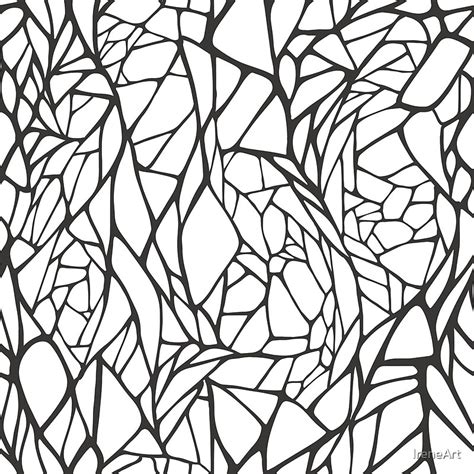 Black And White Hand Drawn Geometric Pattern Art Prints By Ireneart