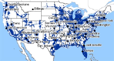 Sprint Wireless Coverage Area Map
