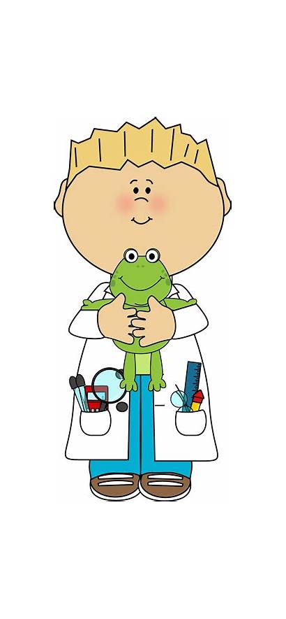 Frog Scientist Boy Holding Clip Science Graphics