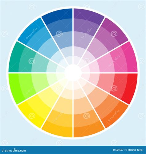 Color Wheel Light Stock Vector Illustration Of School 5045071