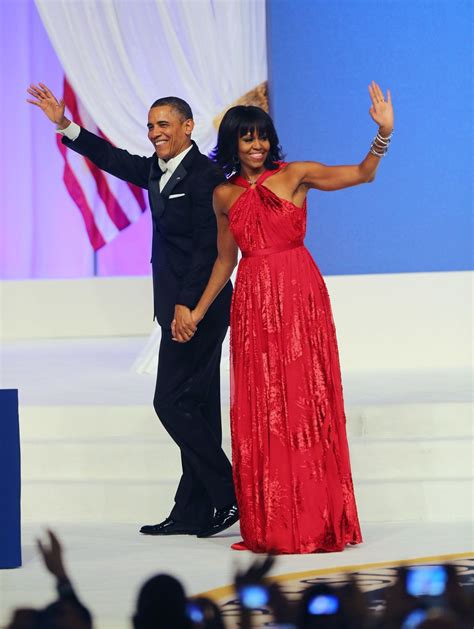 Michelle Obama Dress At The Inauguration Ball 2013 Jason Wu Red Gown