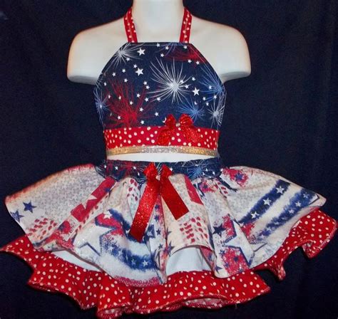 Custom National Patriotic Glitz Pageant Casual Wear 3t 4t In Clothing