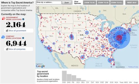 Top Secret America Map The Secret Social Science Project