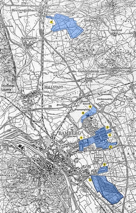 Choose from several map types. USAREUR Cities - Bamberg