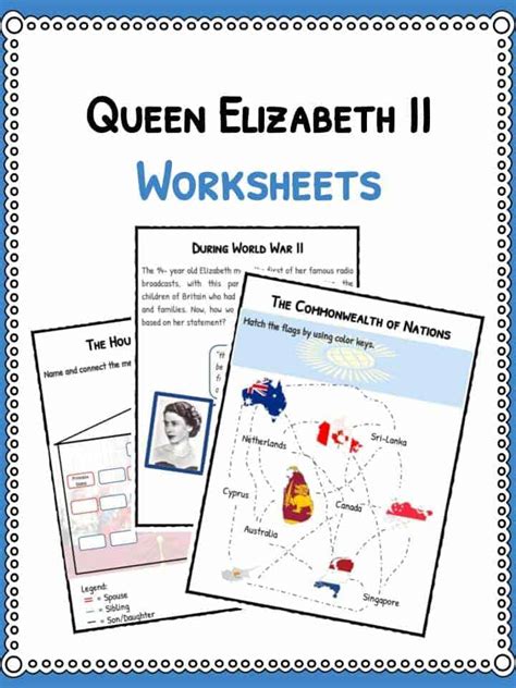 Queen Elizabeth Ii Facts Biography And Worksheets For Kids