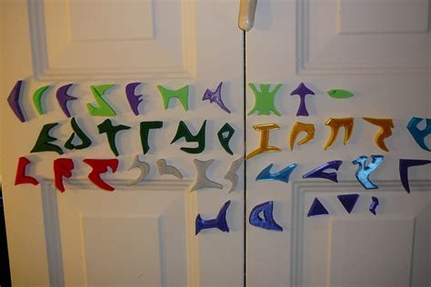 Custom 3d Printed Klingon Alphabet Fridge Magnets Etsy