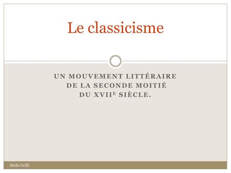 Ppt Le Classicisme Powerpoint Presentation Free Download Id 553042