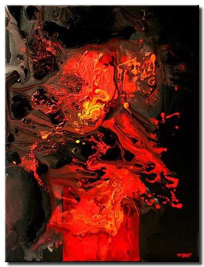 Painting For Sale Abstract Painting Red And Black Tones 5703