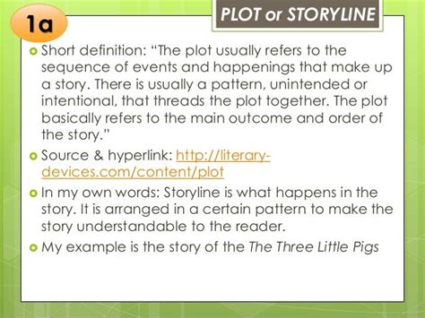 Humanities 13 Storyline And Plot Elements