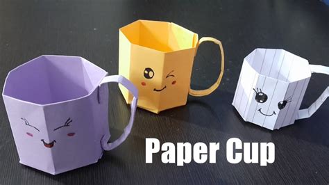How To Make Paper Cup Diy Paper Cup Paper Craft Easy Kids Craft