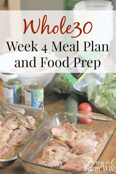 Whole30 Week 4 Meal Plan And Prep The Frugal Farm Wife