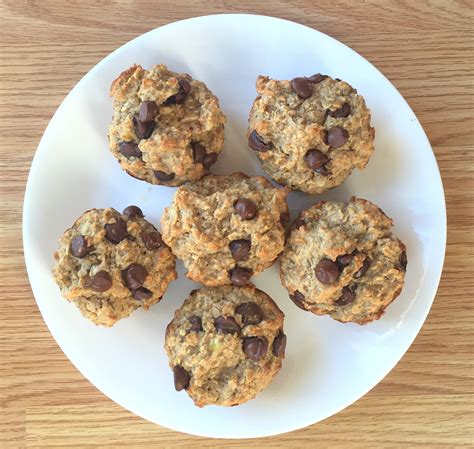 Healthy Chocolate Chip Banana Oat Muffins Diary Of A Fit Mommy