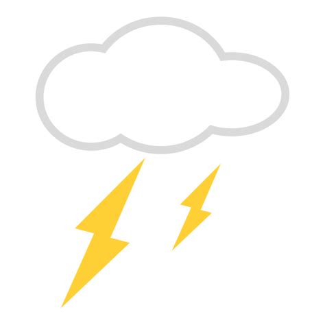 🌩️ Cloud With Lightning On Emojidex 1033