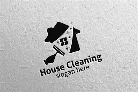House Cleaning Services Vector Logo Business Logo Graphics Vector