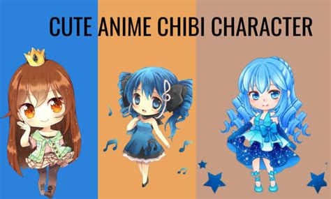 Draw Cute Anime Character In Chibi Style Kawaii Character By Doralaide