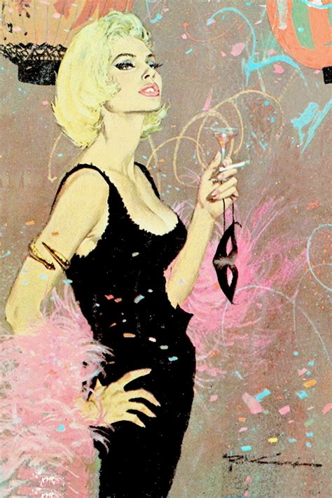 Vintagegal Illustration By Robert Mcginnis For The Cover Of “in A