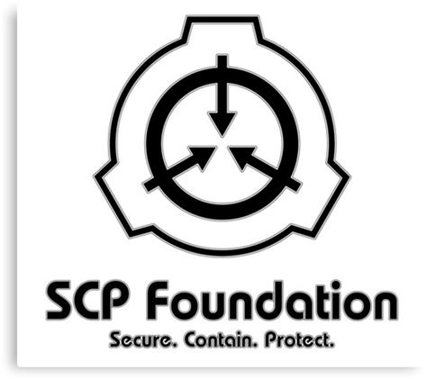 Scp Foundation In Black Canvas Prints By Magentablimp Redbubble
