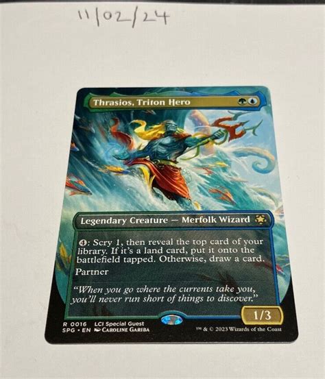 Magic The Gathering Mtg Thrasios Triton Hero X1 Rare Card Nmm Guests