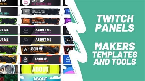 Free Twitch Panel Makers Templates And Tools Streamers Guides