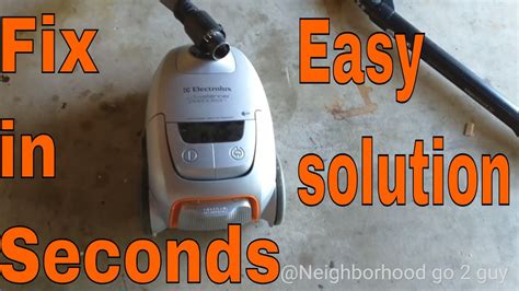 electrolux ultrasilencer vacuum overheating turning off shutting off how to fix youtube