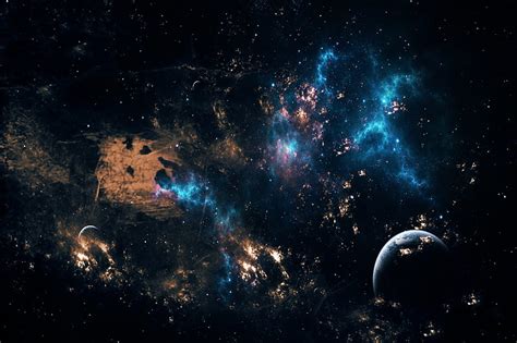 Meteorite Belt Stars Hop Space Meteorite Planets Hd Wallpaper