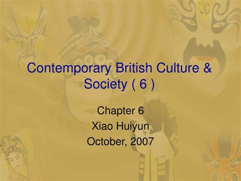 Ppt Contemporary British Culture And Society 6 Powerpoint